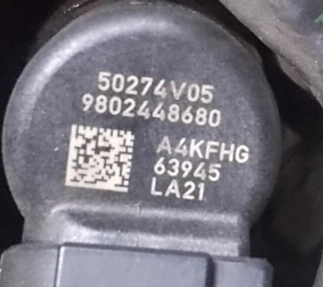 trysky 50274V05 1.6 TDCI HDI 9802448680 A2C59513556 Peugeot
