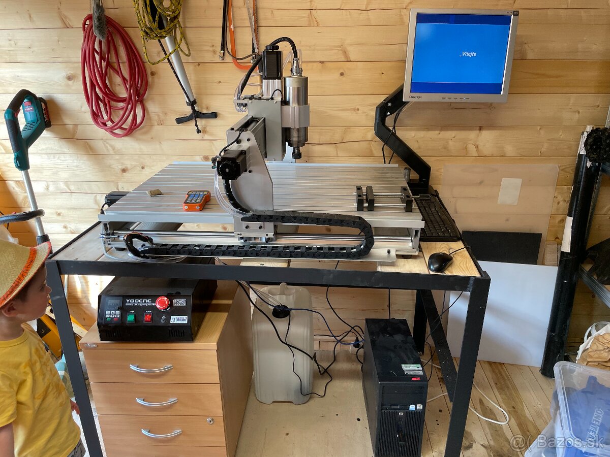 CNC Fréza Frézka 8060Z, 2200W vreteno, hliník, plast, drevo