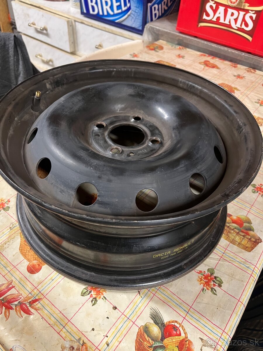Predám plechové disky r15, 4x100 po renovácií 4ks