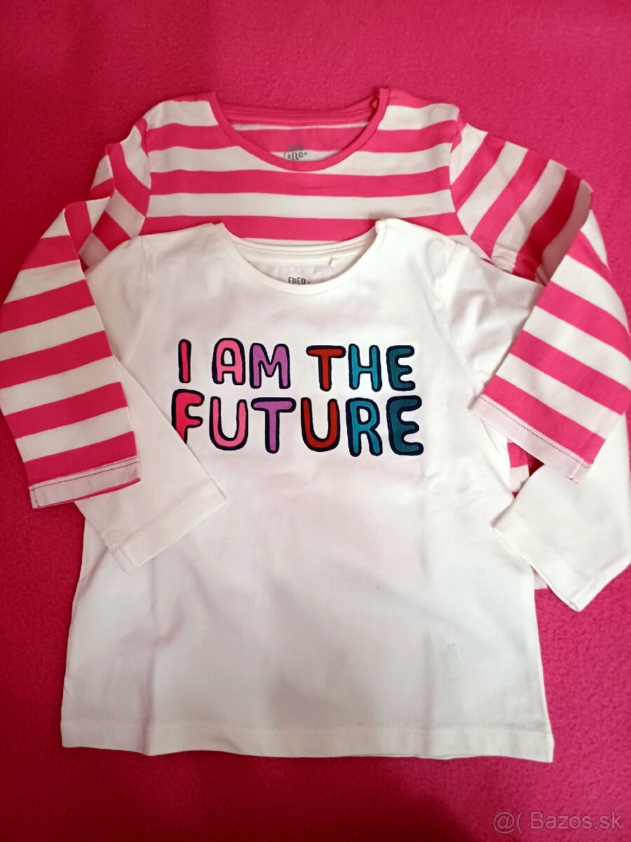 Nové detské tričká, 2 ks,9-12 mes.