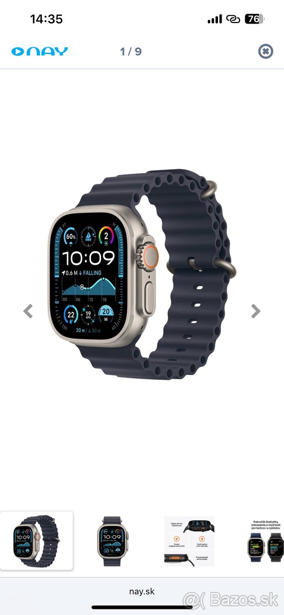 Predám Apple Watch ultra 2 cellular