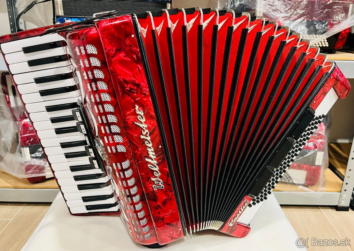 Predám akordeón Weltmeister Caprice 80 basový - kvalitný nem