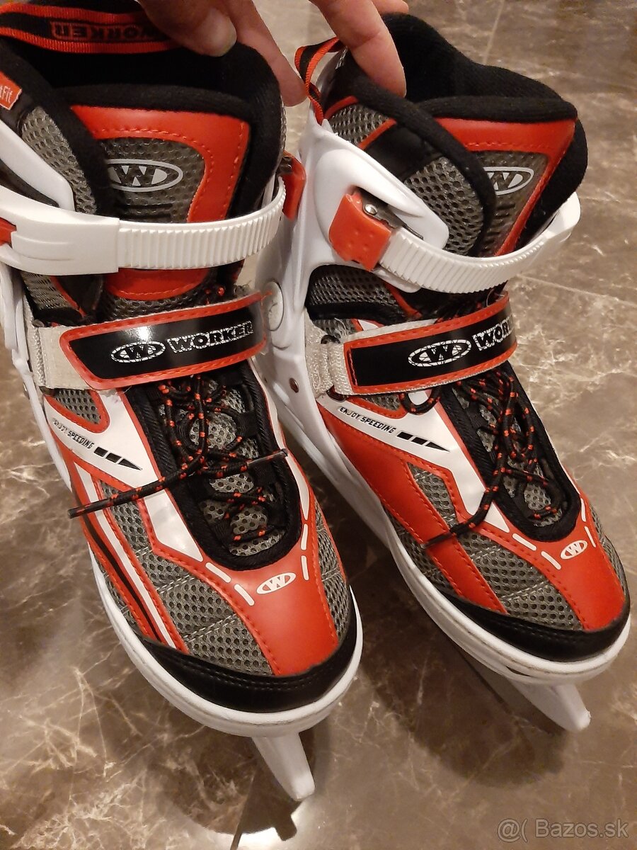 Nastavitelne damske korcule na lad a kolieskove 37-38