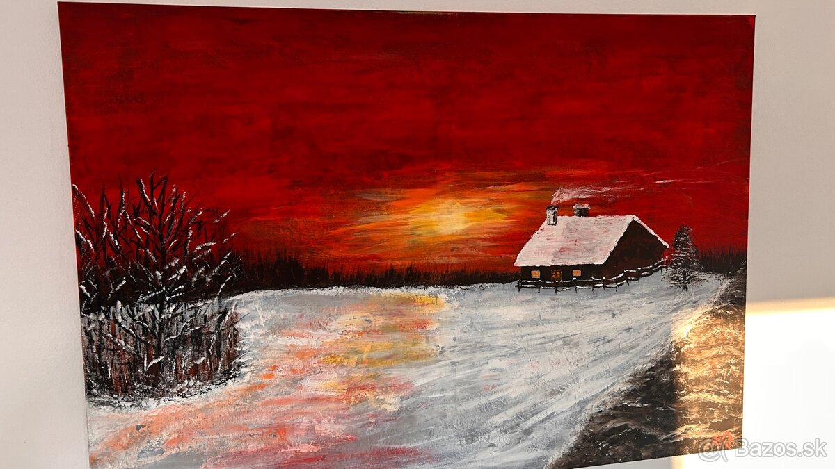 Obraz zimná krajinka
