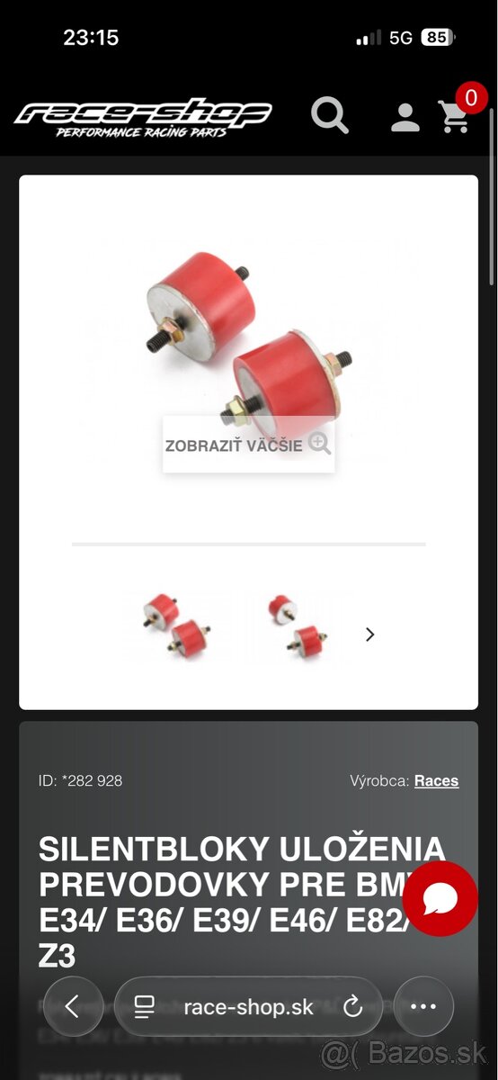 Strongflex uloženie prevodovky E46 E36 …