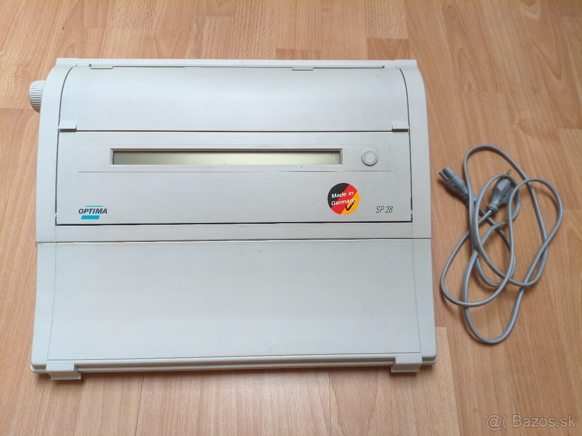 Elektrický písací stroj Optima SP28