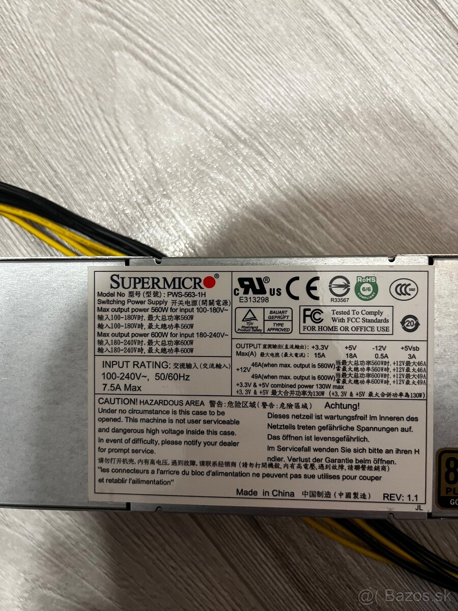 Serverovy zdroj 600w