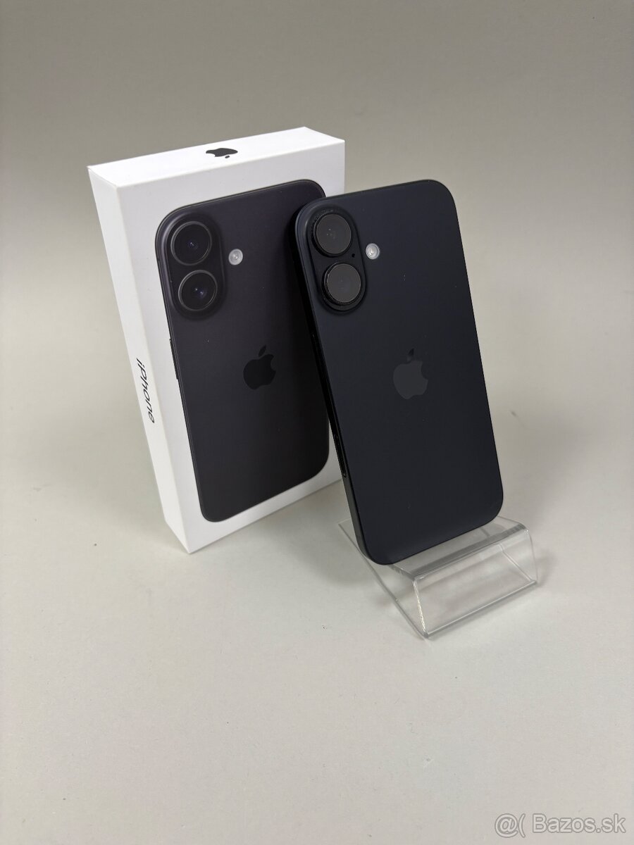 Apple iPhone 16 128GB Black-Batéria 100%