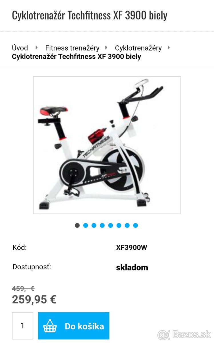 Cyklotrenažér Techfitness XF 3900