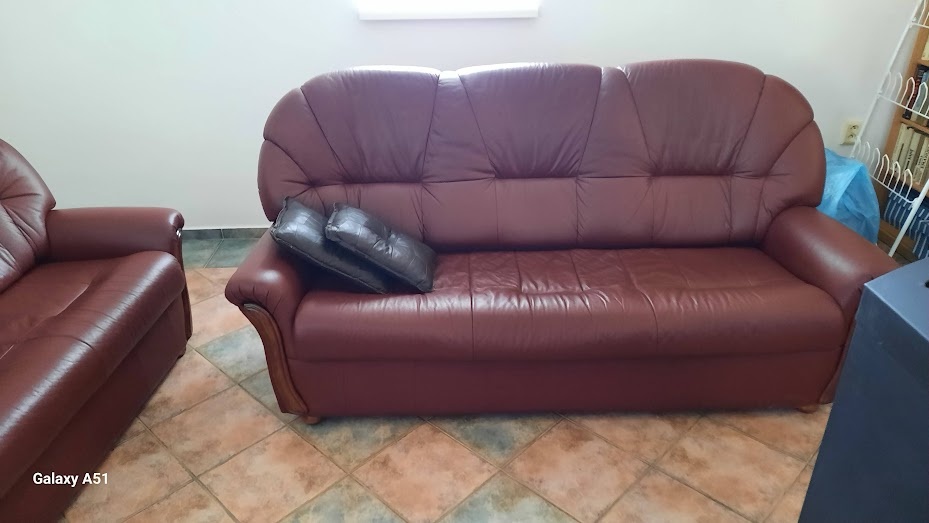 kožená sedačka 3 + 2