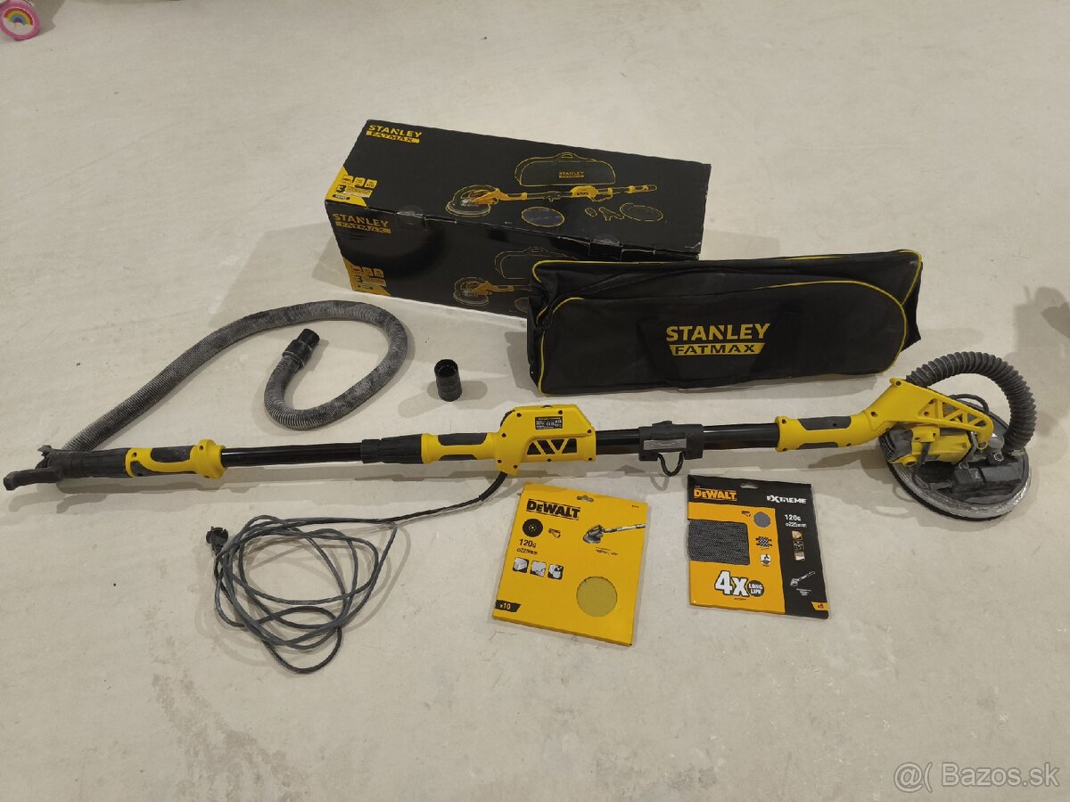 Stanley FatMax SFMEE500S, 750W, 1x použitá + brúsne kotúče