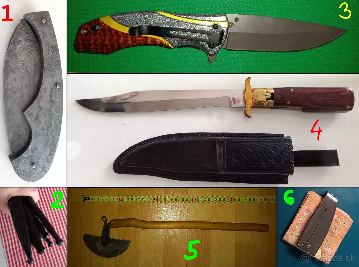 prvý konvolut - Nože a bodáky zo zbierky na predaj...18+