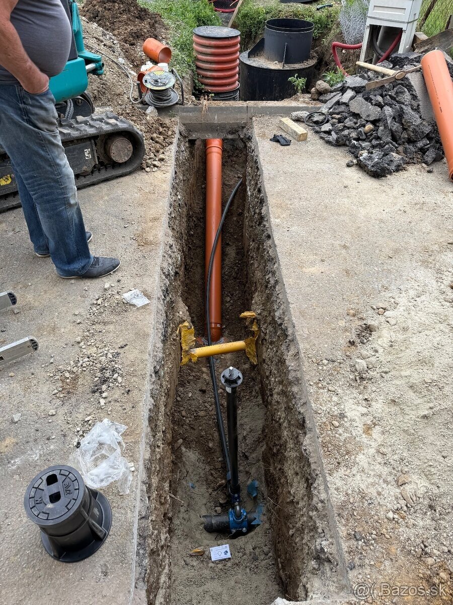 Kanalizačné a vodovodné prípojky na klúč Košice / Prešov