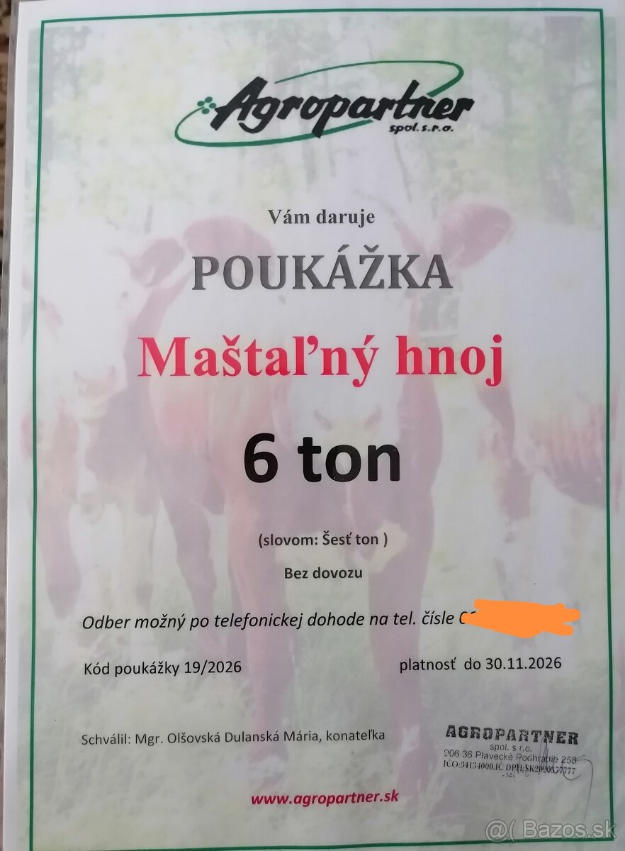 Maštalny hnoj