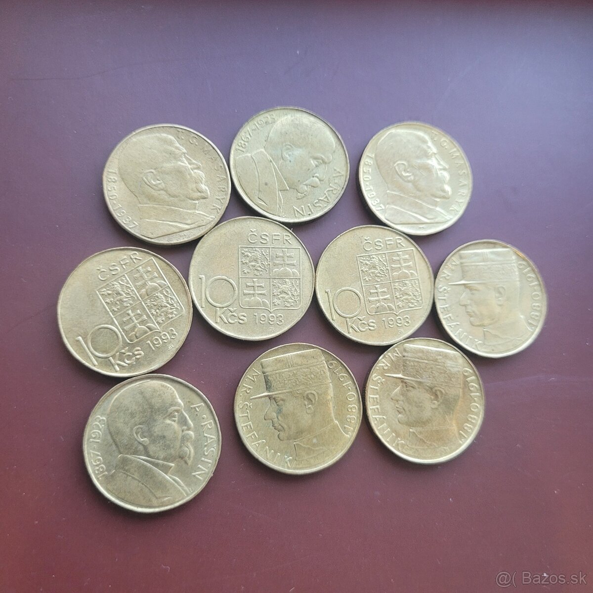 Veľa Minci ceskoslovensko 10kcs,5kcs2kcs