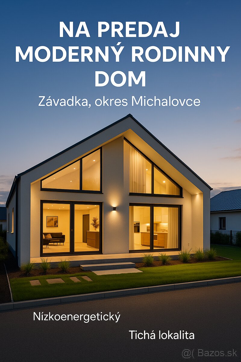 Novostavba štýlového RD pri Michalovciach, 500 m2