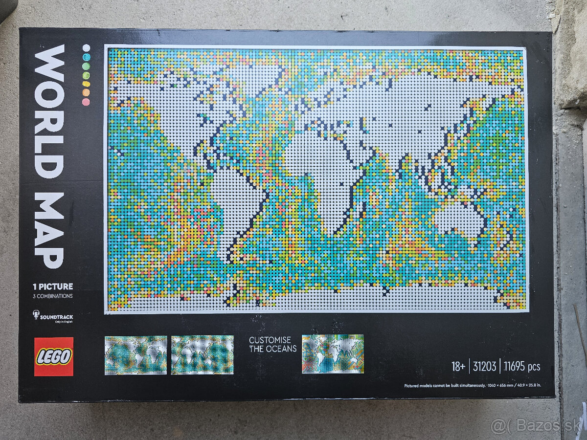 LEGO Art 31203 Mapa sveta