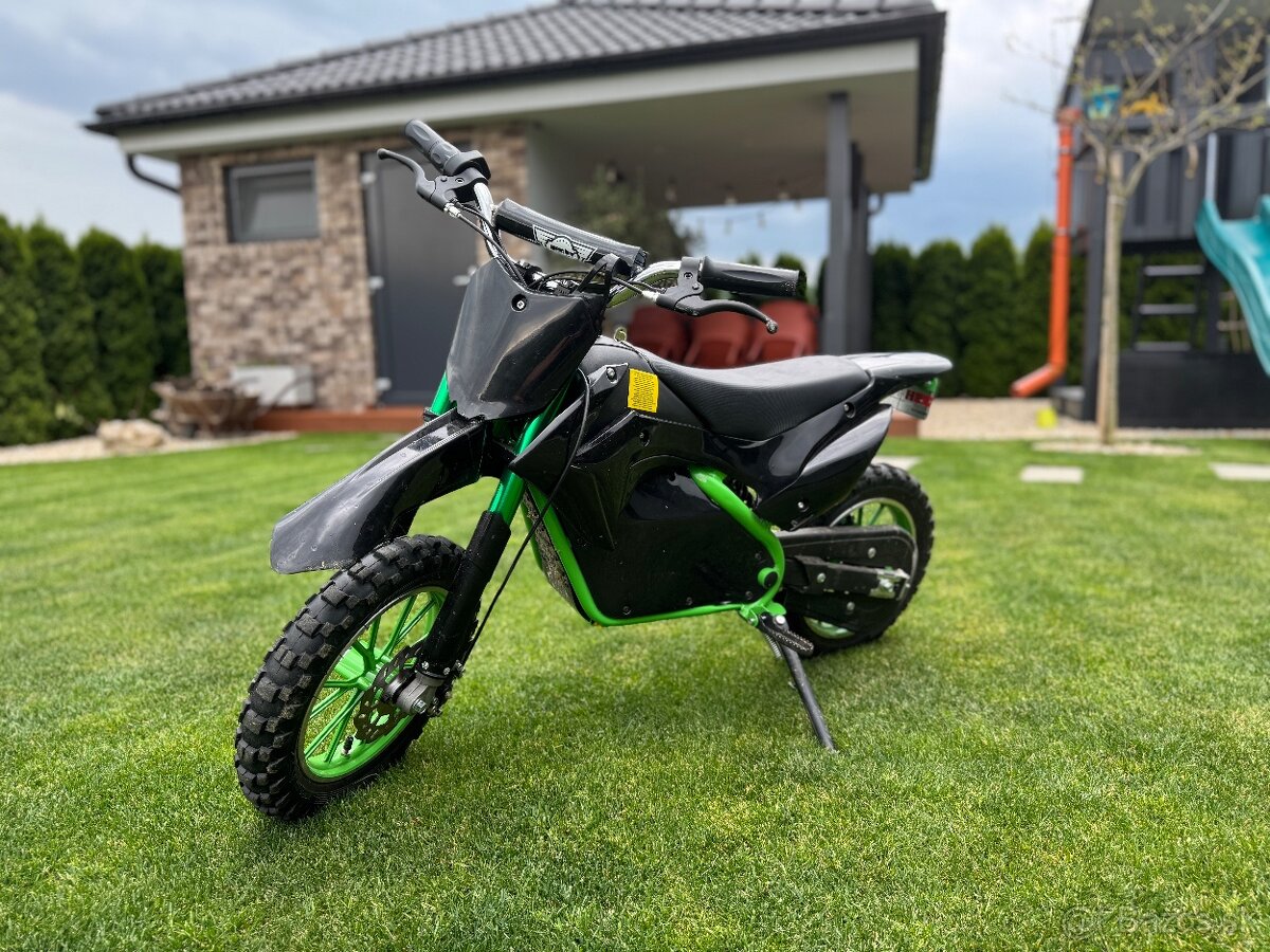 Detská akumulátorová motorka cross, nové batérie so zárukou