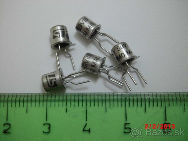 Predam tranzistor BCY59 NPN najma pre AUDIO 45V/200mA TO18