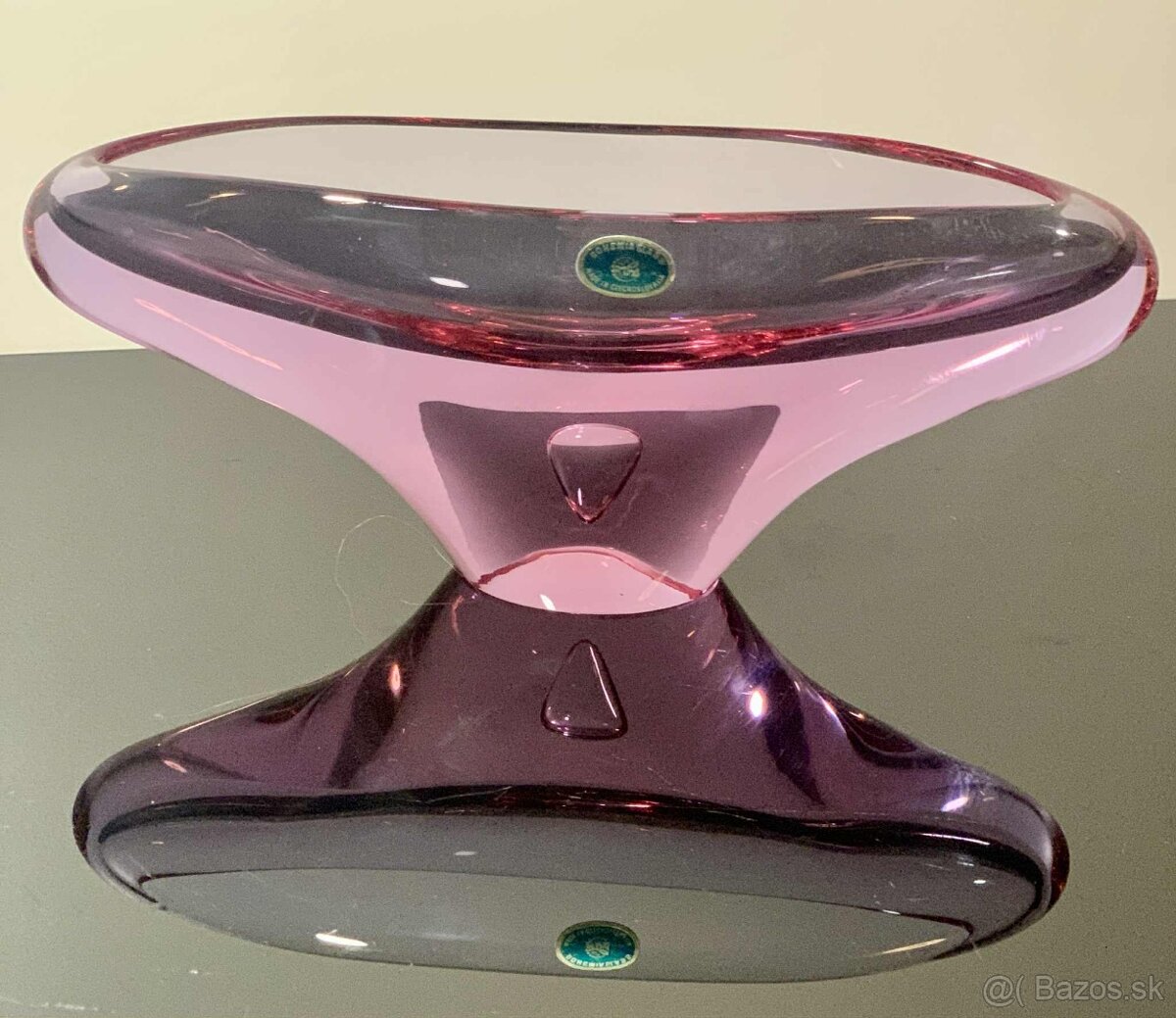 PREDANE. Krásna miska z hutného skla návrh Klinger