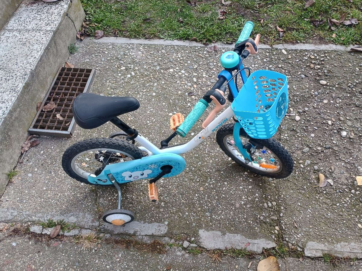 Detský chlapčenský bicykel 12" pre 3-5 rokov s kolieskami