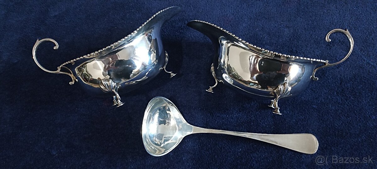 Investičné striebro–omáčkové loďky-Británia-rok 1919- 185g