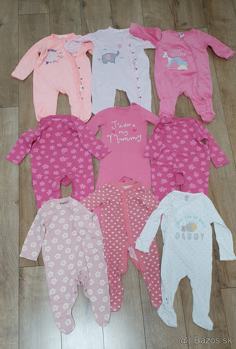 Balík oblečenia dievča 3-6 mesiacov
