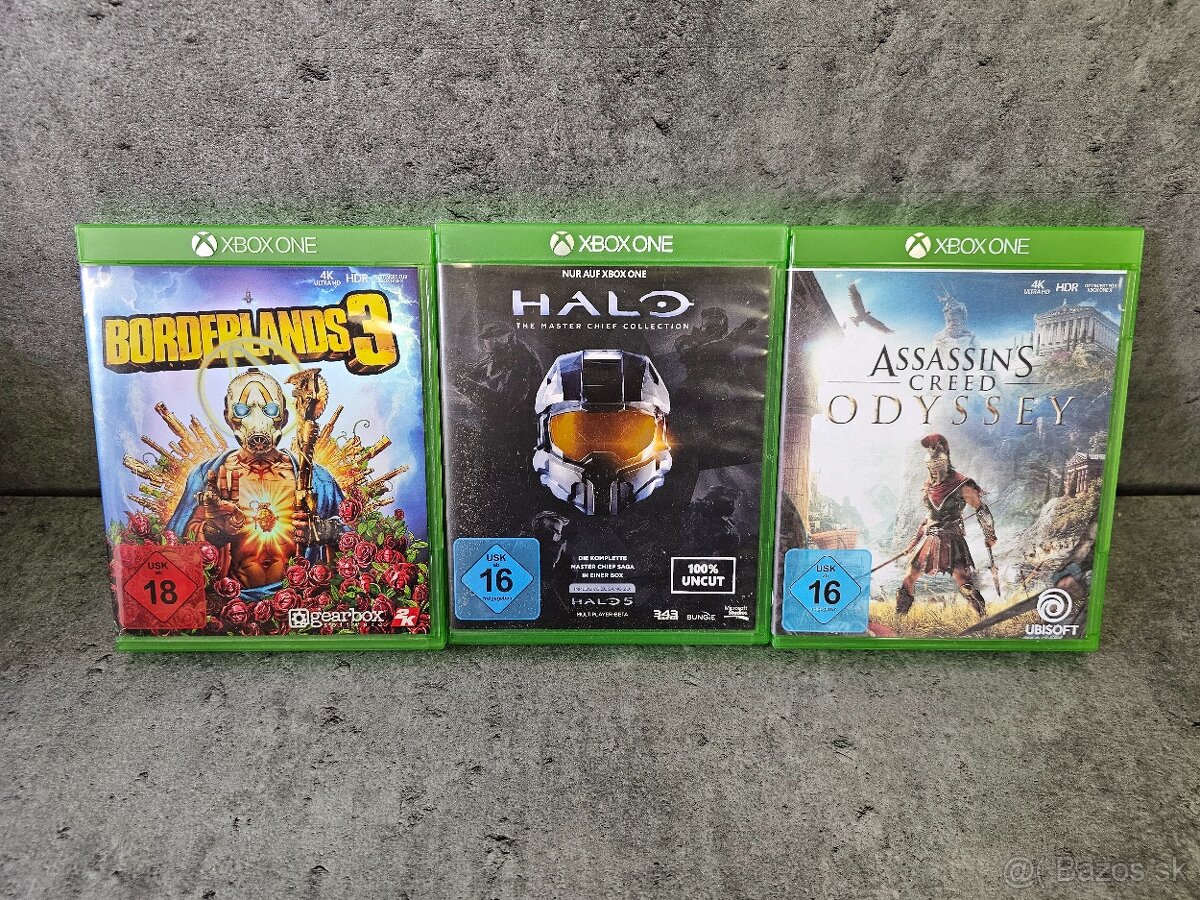 Borderlands 3, Halo Masterchief, Assassins Creed - Xbox One
