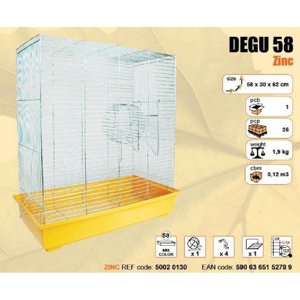 Klietka pre osmák degu s kolotočom