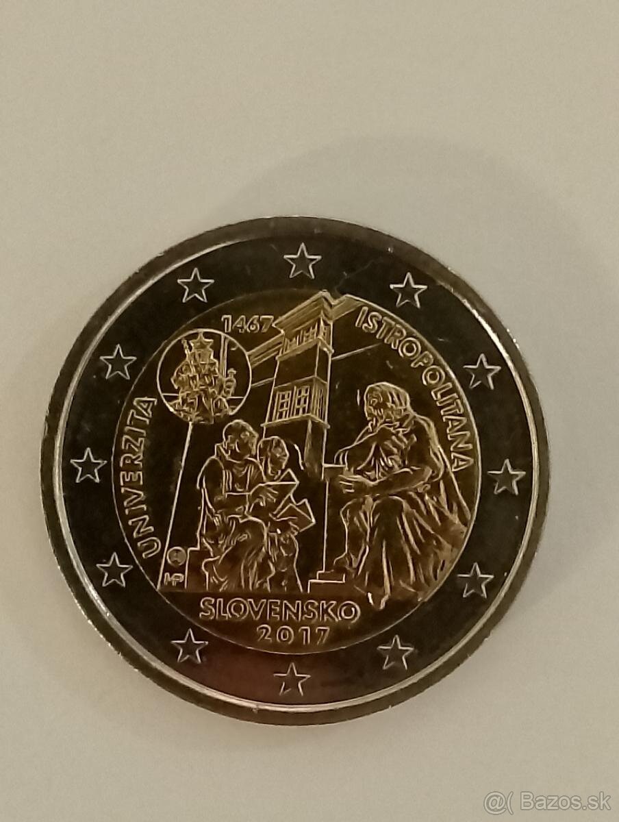 Zberateľská 2€ minca Academia Istropolitana
