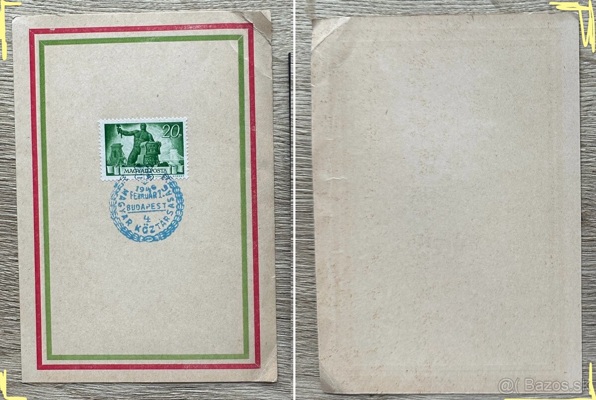 ZNÁMKA naďarská ročník 1946 za 10EUR