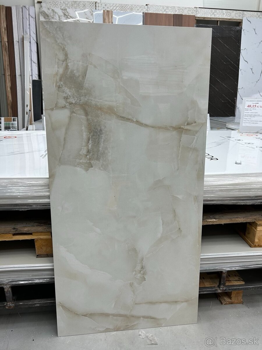 Keramická dlažba-AQUARIUS ONYX LITE SIVÝ-60x120 cm -Super le