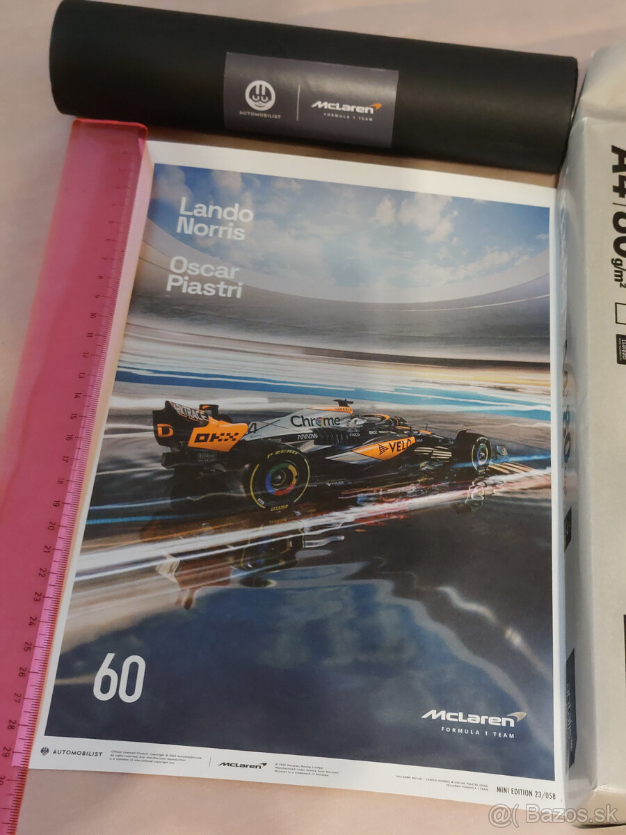 Automobilist plagátiky McLaren, Aston Martin F1