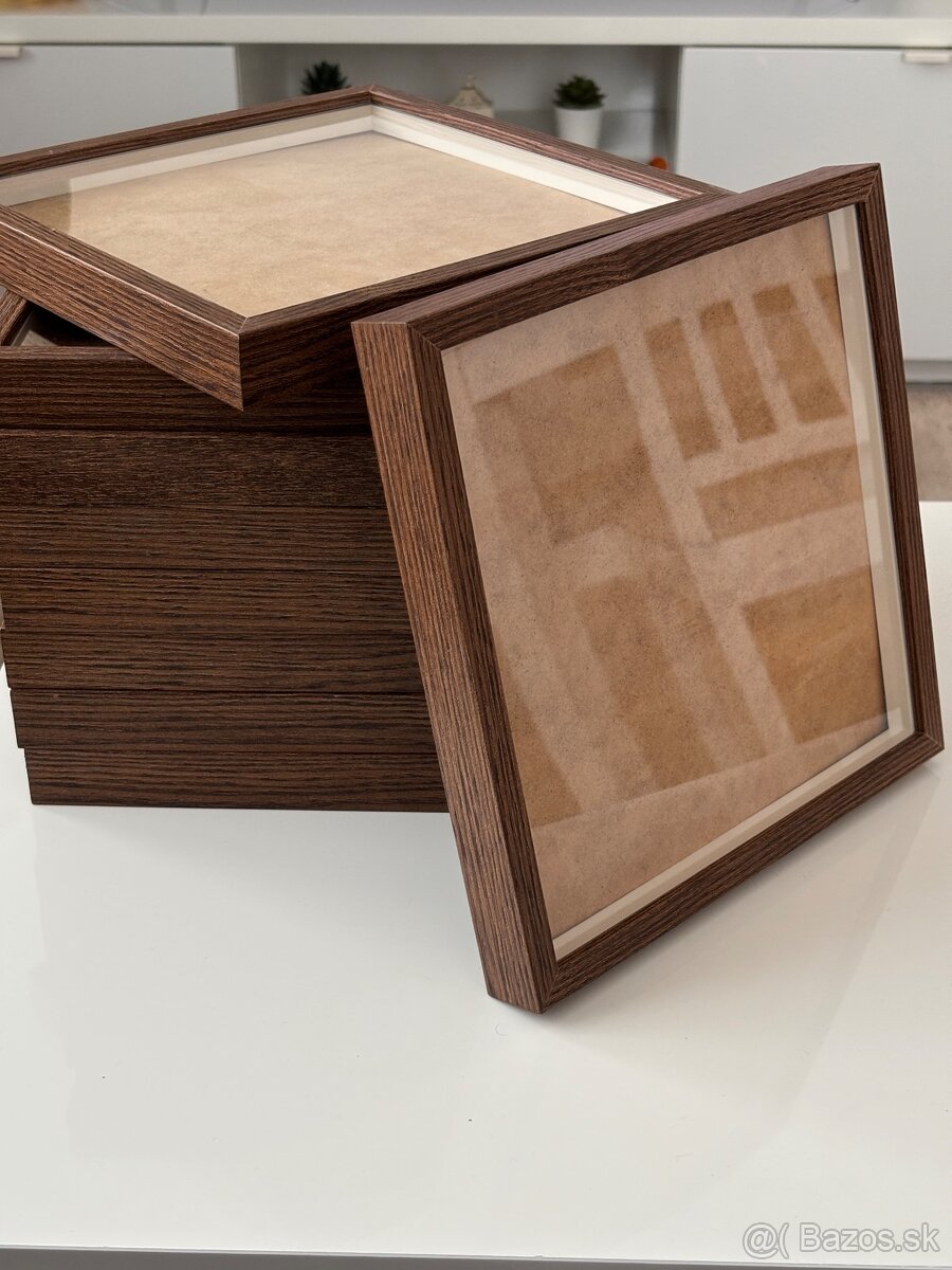IKEA 3D rámy na fotky/obrazy - drevo