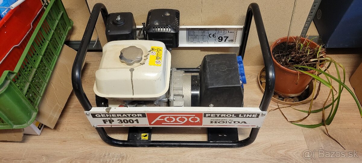 Predám generátor Fogo FP 3001 Honda