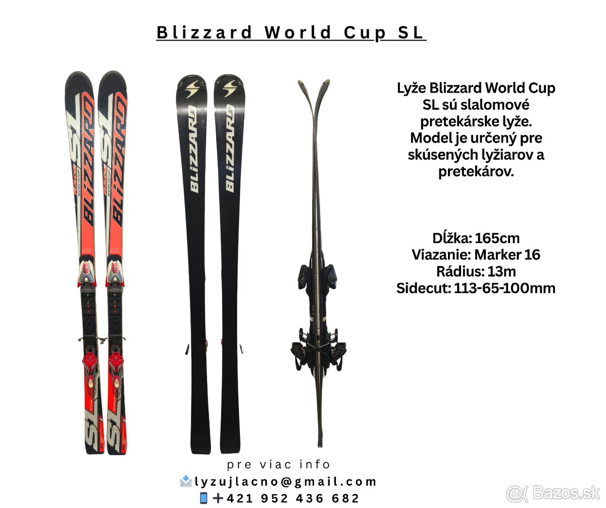 Lyže Blizzard WC 165cm
