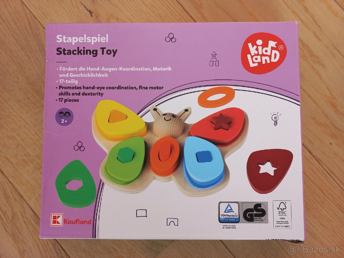 Drevená vkladačka (motýľ) Playtive