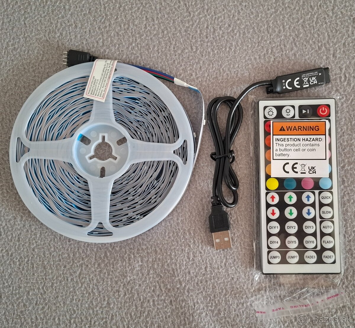 RGB LED pásik 20 metrov