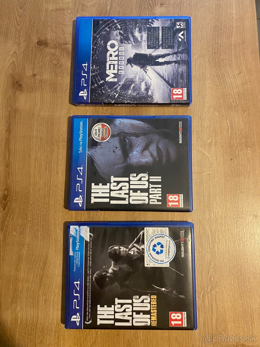Last of us, Last of us 2, Metro exodus ps4