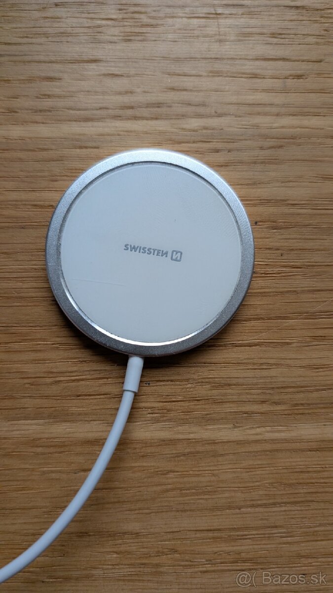 SWISSTEN MagPuck 15W bezdrôtová nabíjačka (MagSafe kompatibi