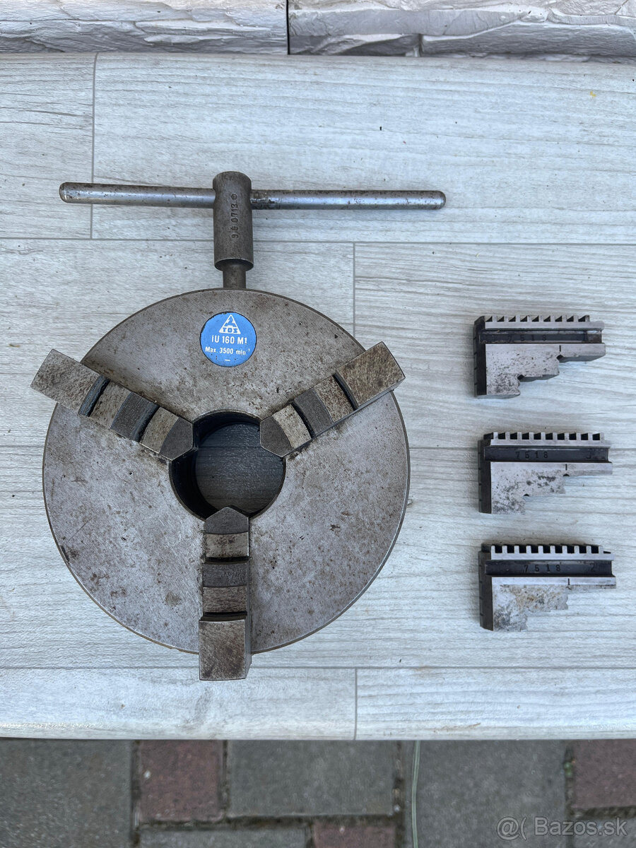 3-čeľusťové skľučovadlo sústruhu 160mm