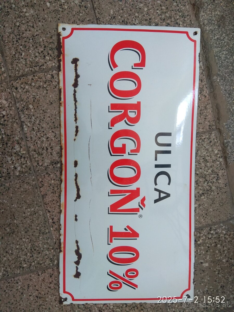 Corgoň smaltovana tabula