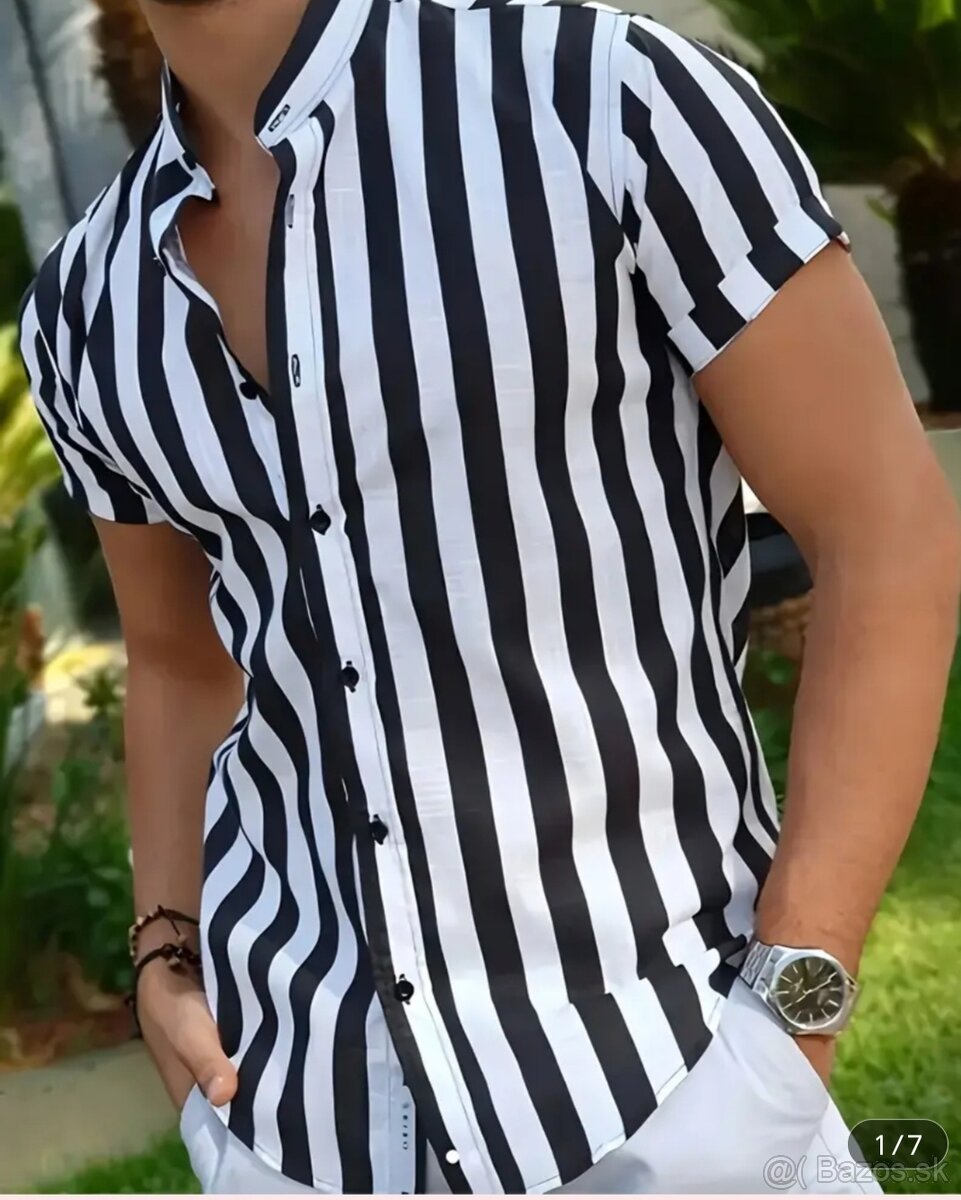 Krásna pánska letna košeľa