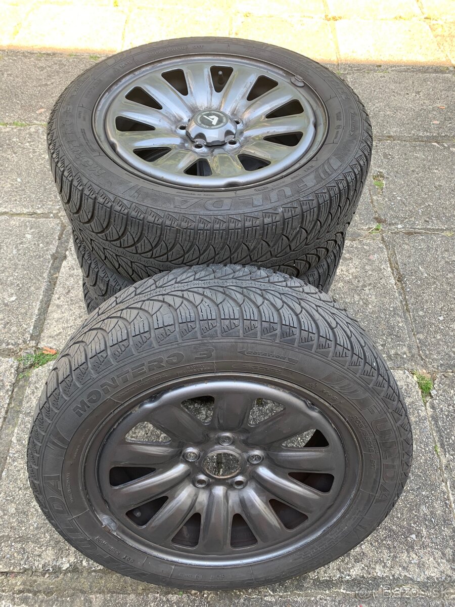 205/55 r16 zimné pneu. Fulda+disky