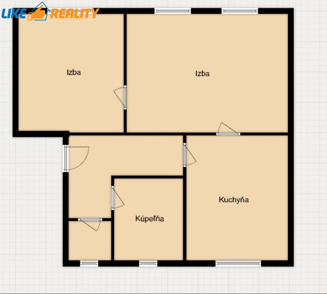 Tehlový 2 izb byt so záhradkou Lipovec