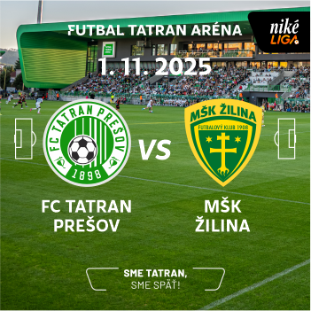 Tatran Prešov - MŠK Žilina lístky