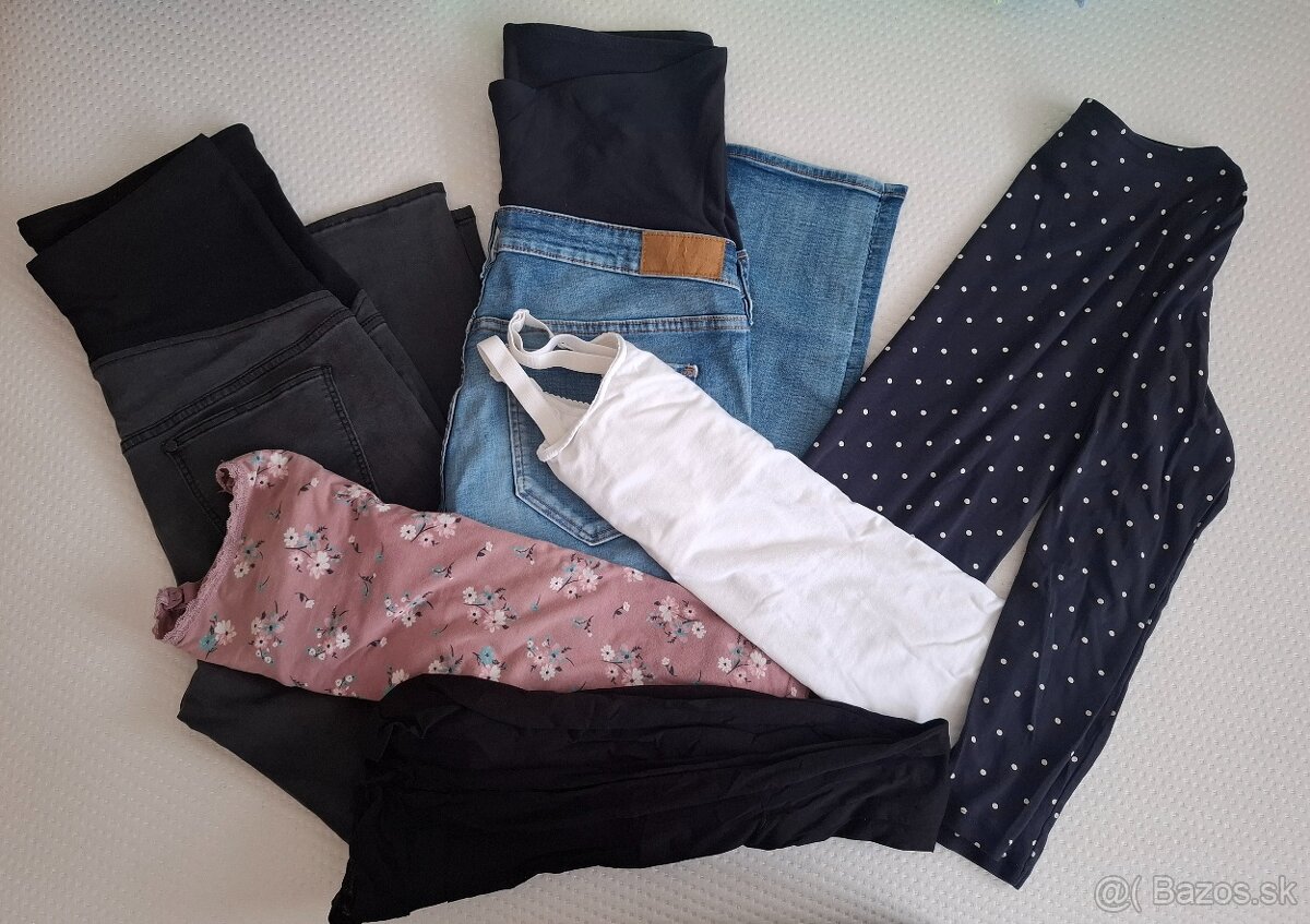 Tehotenské oblečenie M, 42 + Fitlopta