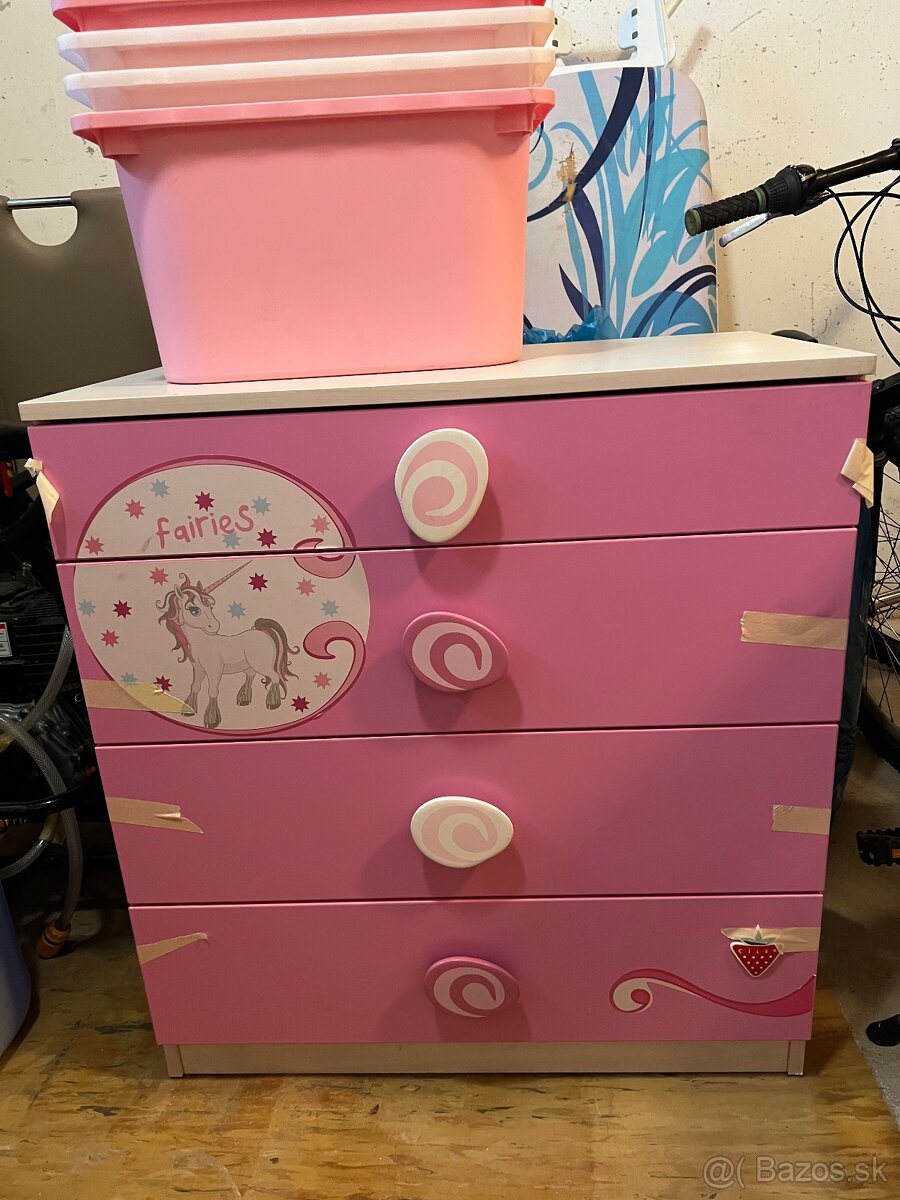 Detská komoda so šuflíkmi