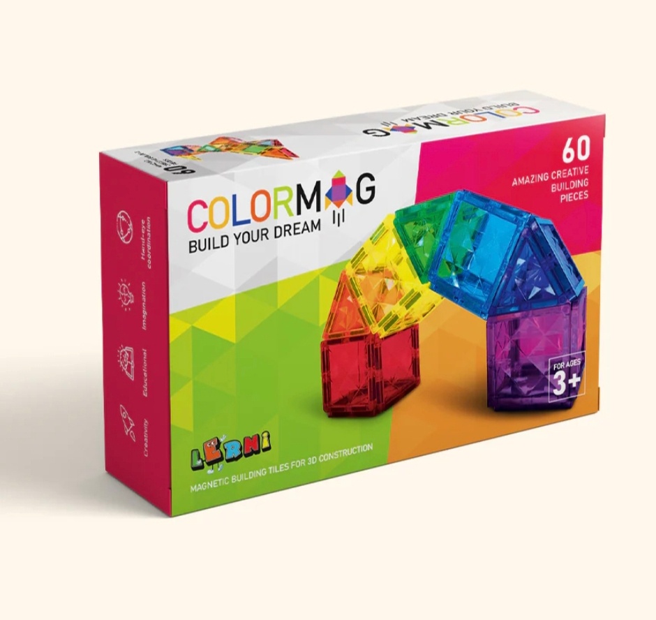 Magnetická stavebnica colormag 60 nová nerozbalena