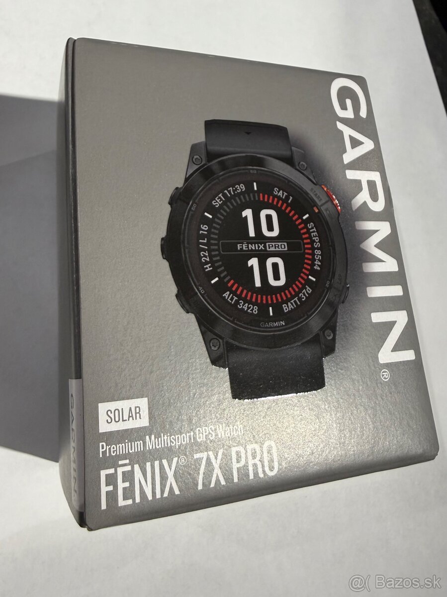 Garmin Fenix 7X Pro Solar - nepouzite